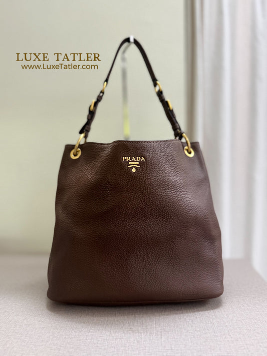 Prada Calf Leather Tote Bag