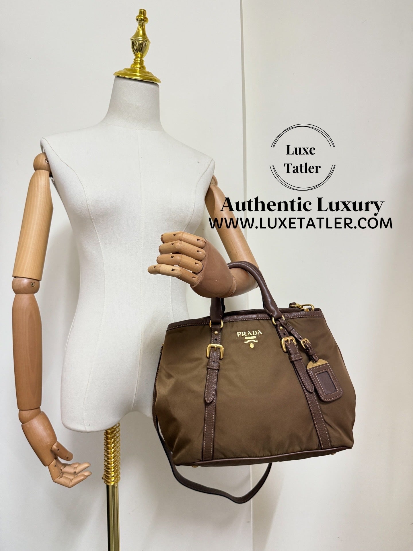 Prada Tessuto Vitello Daino Bag