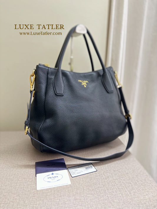 Prada Vitello Daino Leather Bag