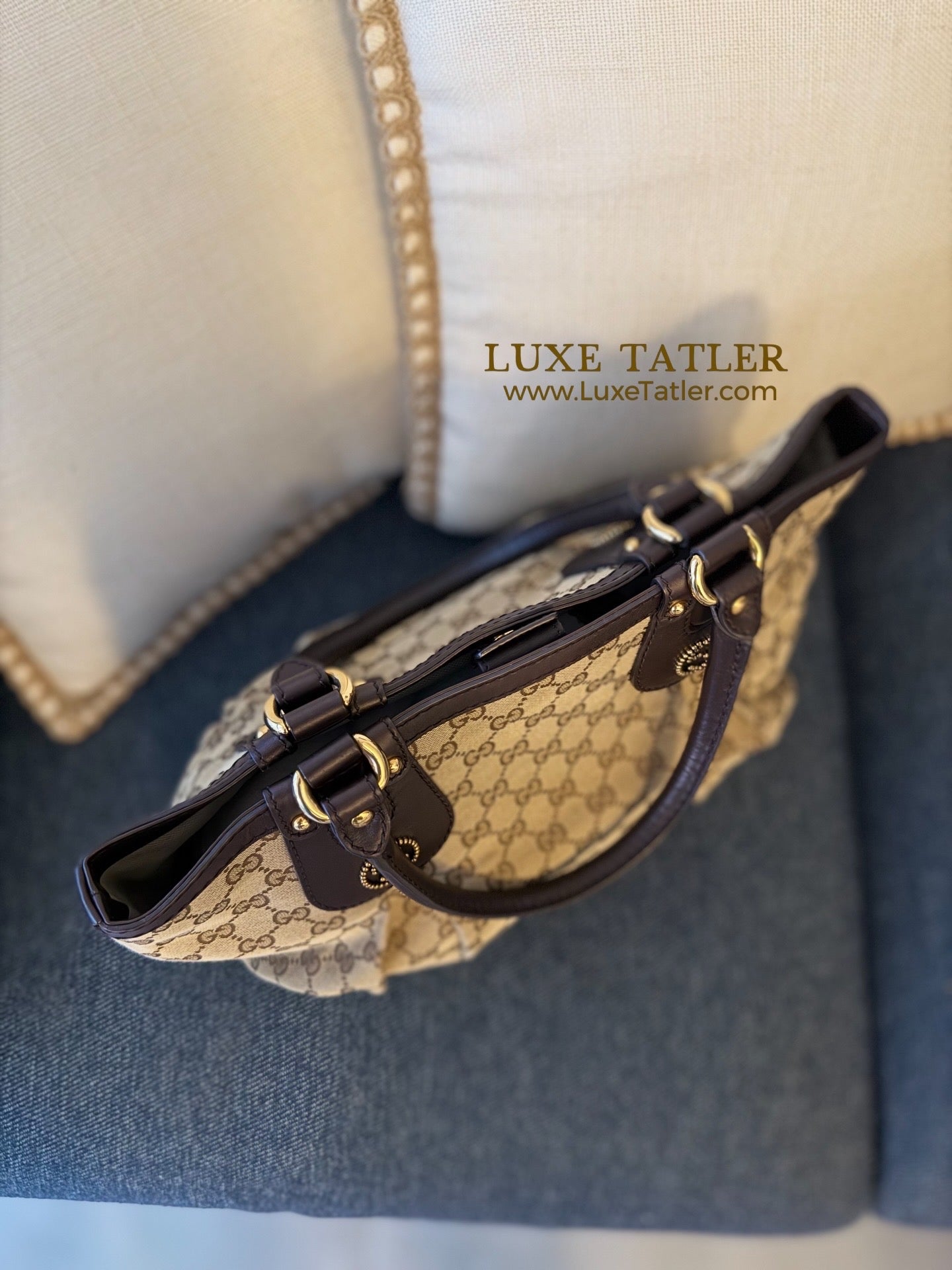 Gucci Scalett Canvas Bag