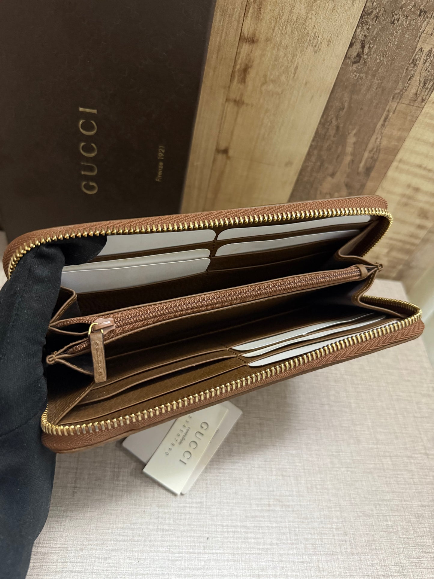 Gucci Monogram Canvas wallet