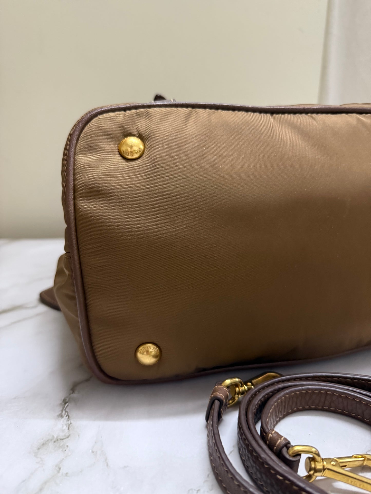 Prada Tessuto Vitello Daino Bag