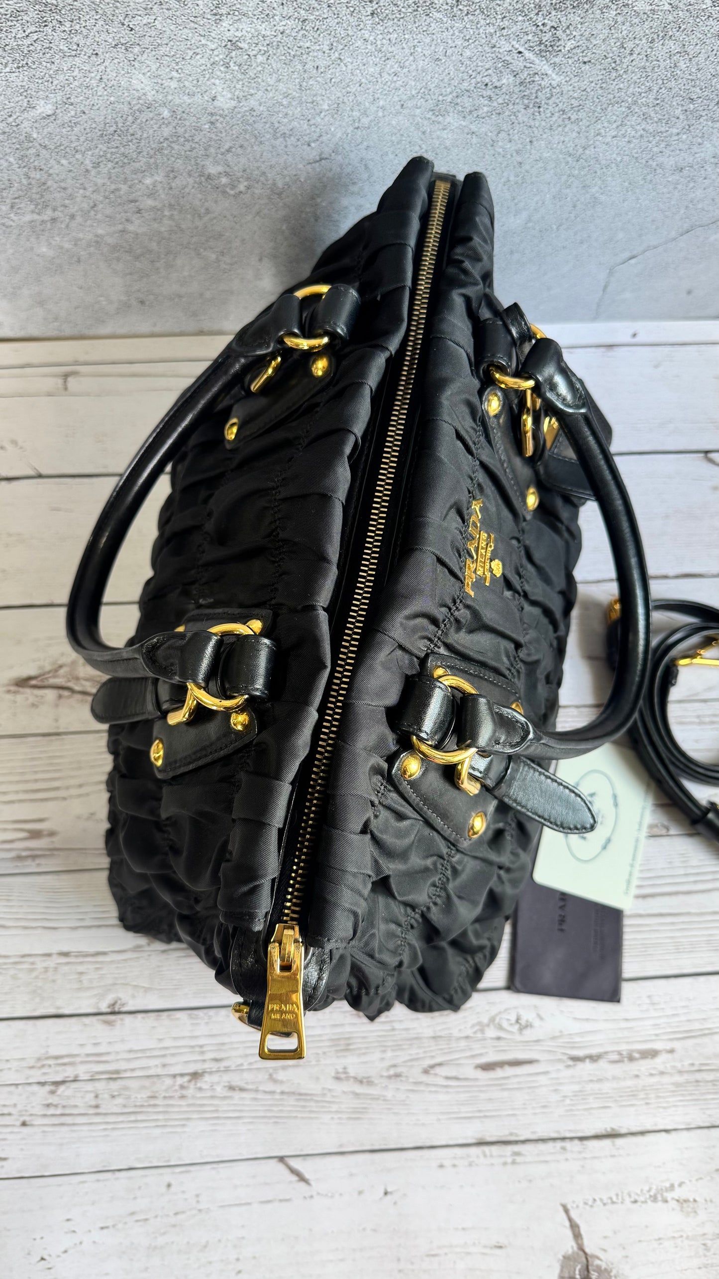Prada Tessuto Gaufre with strap
