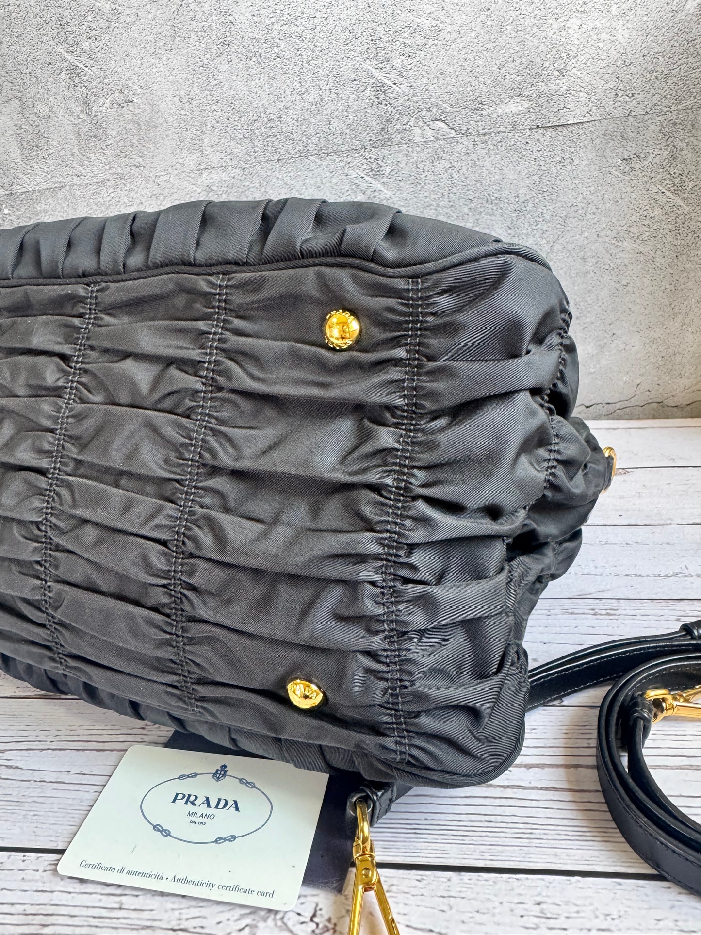Prada Tessuto Gaufre with strap