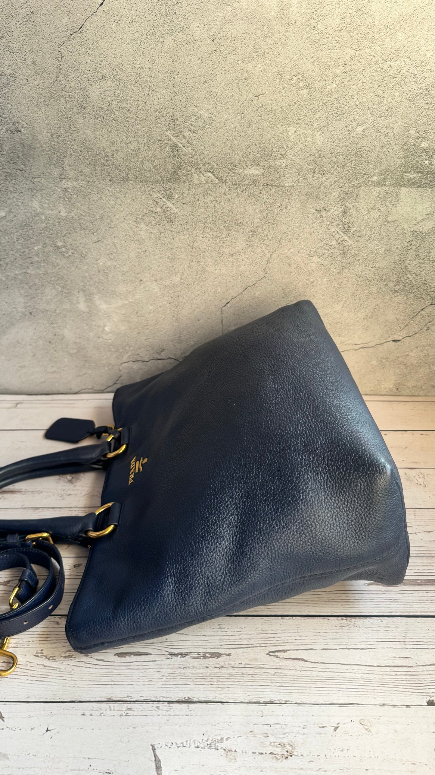 Prada Tote Bag (Navy)