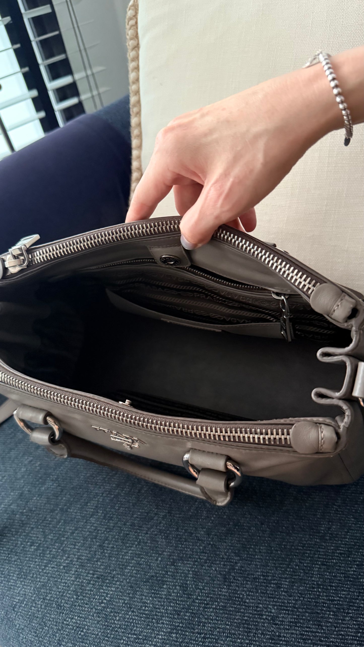 Prada Soft Calf Leather Bag with strap